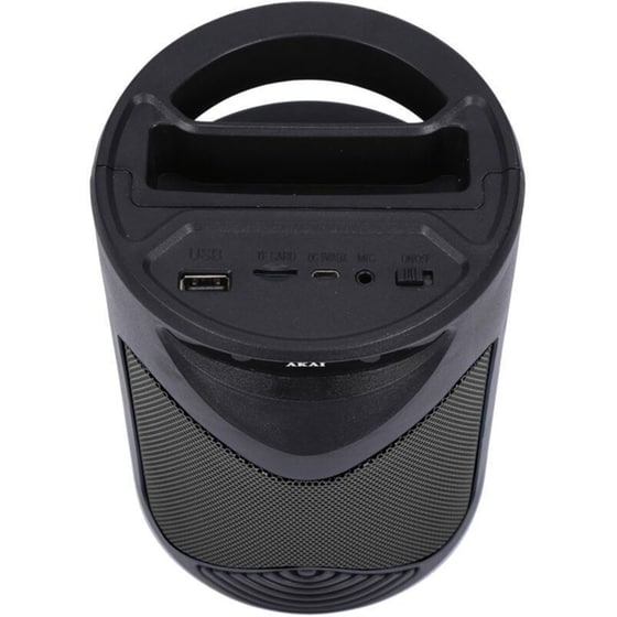 Party Speaker Akai ABTS-704 5W Karaoke με Μικρόφωνο και Φωτισμό LED - Μαύρο image 2