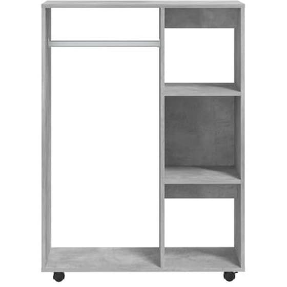 Δίφυλλη Ντουλάπα Vidaxl από Μοριοσανίδα 80x40x110cm - Γκρι Σκυροδέρματος image 2