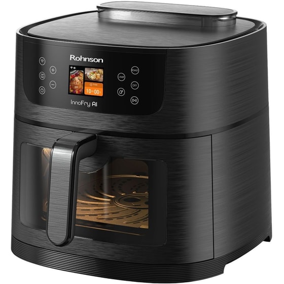 ROHNSON R-2884 με Αποσπώμενο Κάδο 8 L Μαύρη Φριτέζα Αέρος image 0