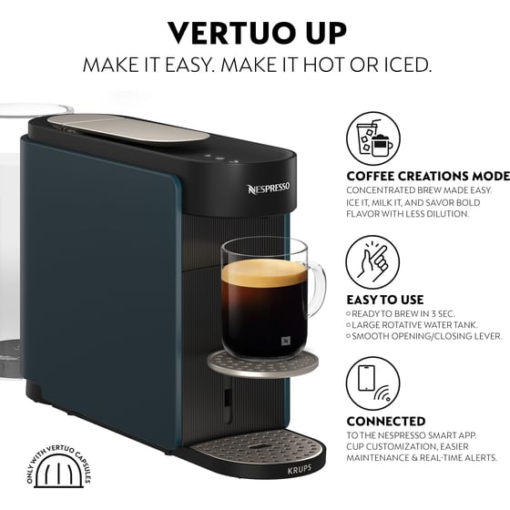 Nespresso® VERTUO UP KRUPS XN9404F0 Navy Blue Μηχανή Καφέ image 7