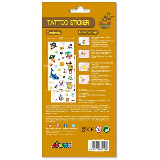 Avenir Tatoo Sticker - Pirate image 2