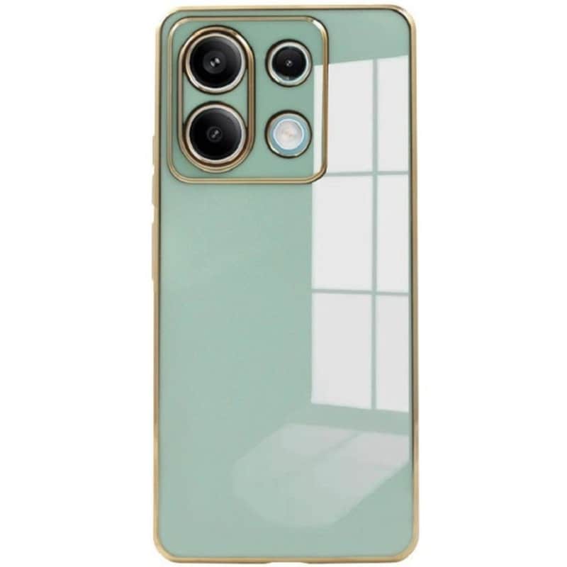 Θήκη Σιλικόνης - Xiaomi Redmi Note 13 Pro 5g / Poco X6 - Bodycell Gold Plated - Mint Green (5206015074486)