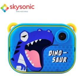 Skysonic Instant Παιδική Φωτογραφική Κάμερα - Μπλε Δεινοσαυράκι