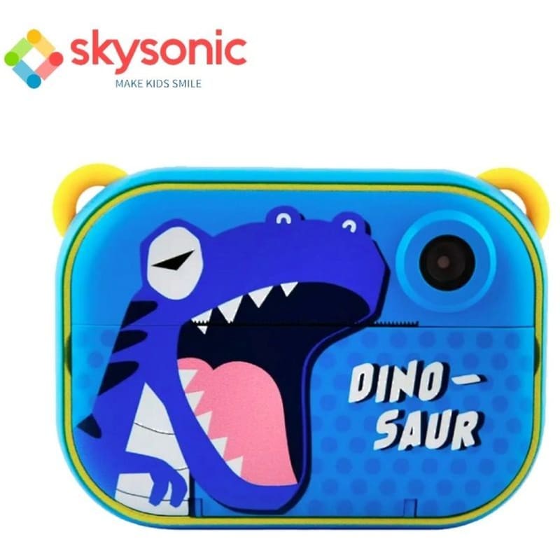 SKYSONIC Skysonic Instant Παιδική Φωτογραφική Κάμερα - Μπλε Δεινοσαυράκι