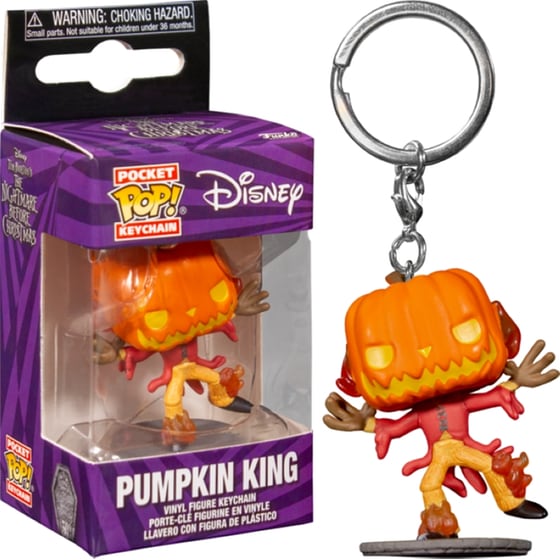 Funko Pocket Pop! Keychain - Disney - The Nightmare Before Christmas 30th - Pumpkin King image 0