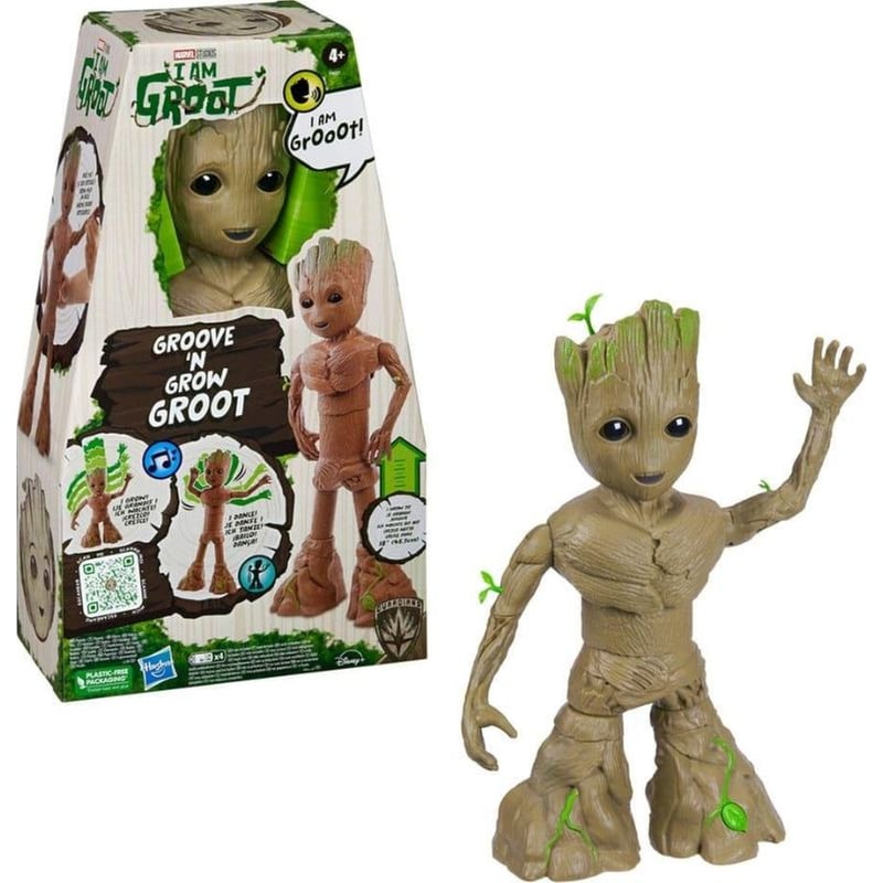 HASBRO Φιγούρα Δράσης Ηλεκτρονική Hasbro Marvel Legends - Guardians Of The Galaxy Groove n Grow Groot