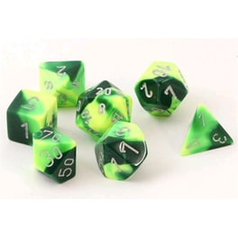 Chessex Gemini - Green-yellow/Silver CHESSEX