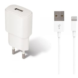 Σετ Φόρτισης Forever Tc-01 Usb 2A + cable Usb to Lighting 1.2m - White