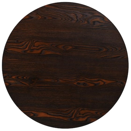Τραπέζι Vidaxl Bistro Στρογγυλό από Mdf / Ατσάλι 80x75 cm - Σκούρο Σταχτί image 4