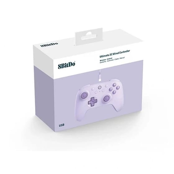 8BitDo Ultimate 2C Ενσύρματο Controller για PC/Android - Μωβ image 1