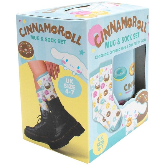 Σετ Κούπα&nbsp;&&nbsp;Κάλτσες&nbsp;Blue Sky Studios&nbsp;Cinnamoroll 330ml image 1