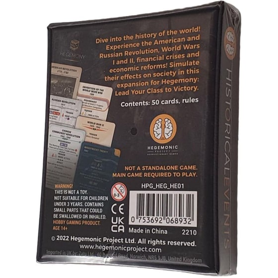Hegemony: Lead Your Class To Victory - Historical Events Επέκταση (COOL MINI OR NOT) image 1