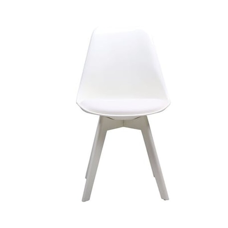 WOODWELL Καρεκλα Λευκο Pp Με Πλαστικα Ποδια - Σετ 2 Τεμαχίων