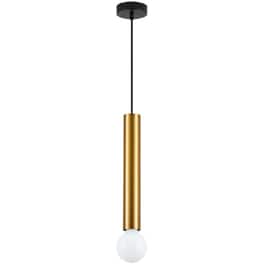 Φωτιστικό Οροφής Μονόφωτο Homelighting Adept Tube Μεταλλικό Φ5.5x40-300 cm - Χρυσό/Μαύρο