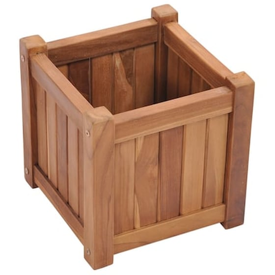 Vidaxl Ζαρντινιέρα Κήπου 30 X 30 X 30 Εκ. Από Μασίφ Ξύλο Teak image 4