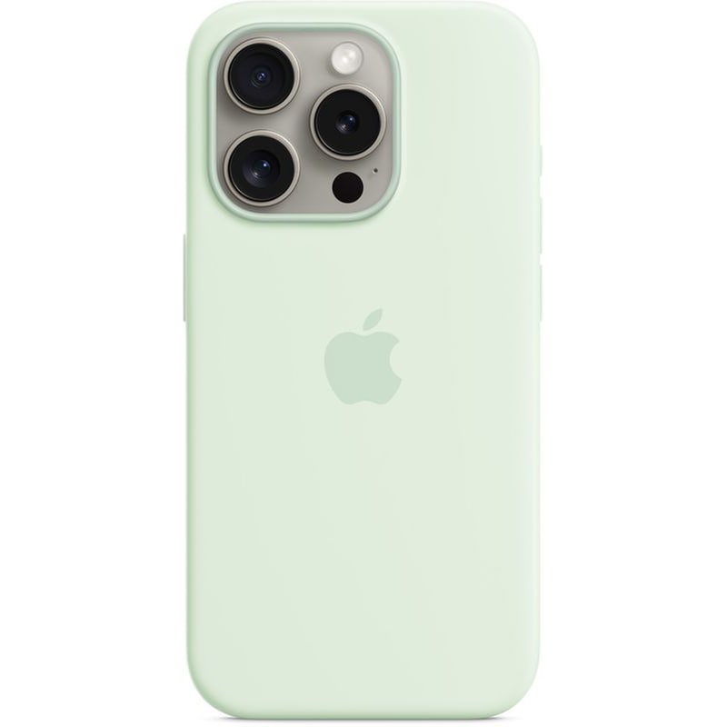 APPLE Θήκη Apple iPhone 15 Pro - Apple Silicone Case with MagSafe - Soft Mint