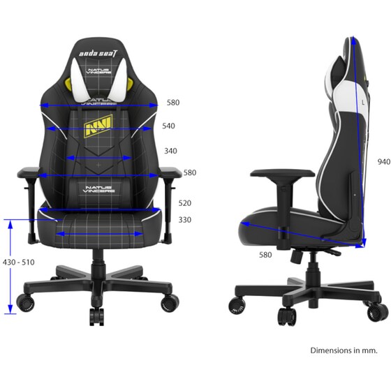Gaming Chair Anda Seat Navi - Black image 4