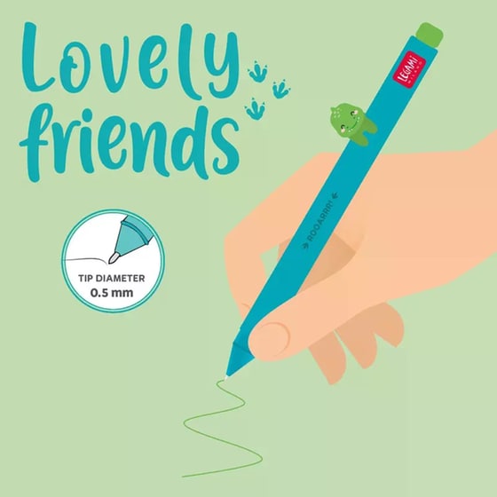 Στυλό Gel Legami Lovely Friends Dino 0.5 mm Πράσινο image 1