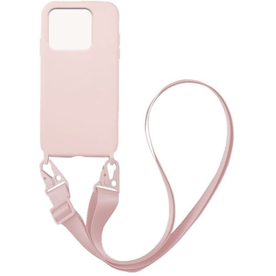 Θήκη Xiaomi Redmi 10C - Sonique Carryhang Liquid Silicone Strap - Ροζ image 0