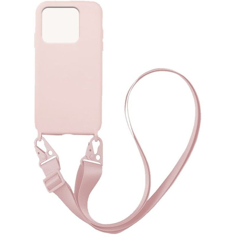 Θήκη Xiaomi Redmi 10C - Sonique Carryhang Liquid Silicone Strap - Ροζ