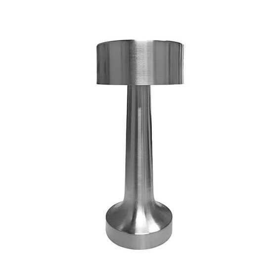 Πορτατίφ Dimmable Eurolamp 144-70008 Μεταλλικό Φ9x21 cm - Ασημί image 0