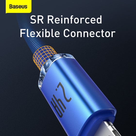 Καλώδιο δεδομένων Baseus Crystal Shine Braided Usb to Lightning 2m - Blue image 8