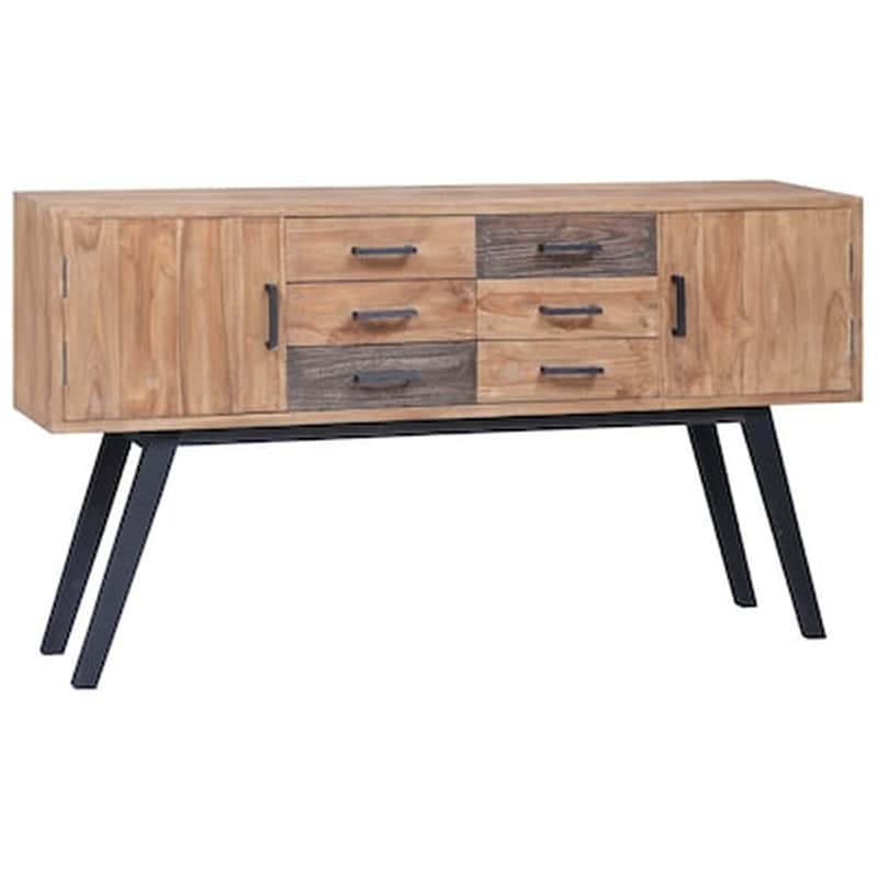 Vidaxl Μπουφές 140 X 30 X 75 Εκ. Από Μασίφ Ξύλο Teak