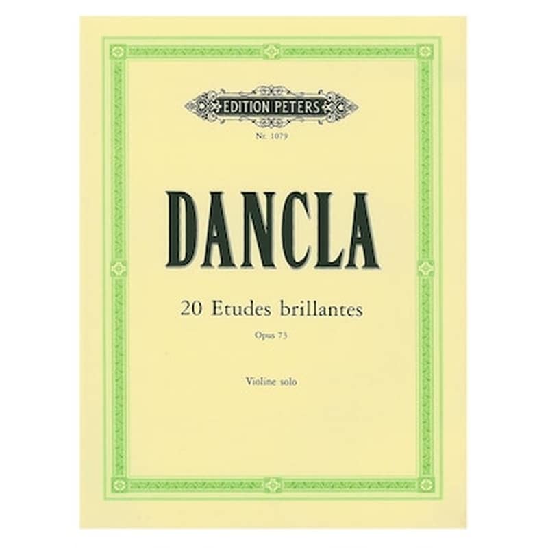 EDITION PETERS Βιβλίο Για Βιολί Edition Peters Dancla - 20 Etudes Brillantes, Op.73
