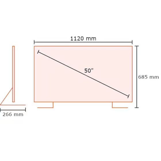 Kydos LED 50" 4K Android Τηλεόραση K50AU22SD01B image 1