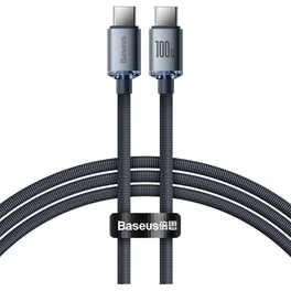 Καλώδιο δεδομένων Baseus Crystal Shine Series Usb-C to Usb-C 100W 1.2m - Black