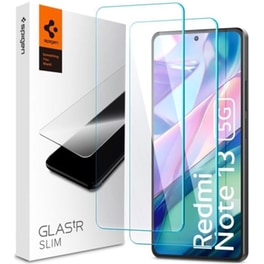 Προστατευτικό οθόνης Xiaomi Redmi Note 13 5G - Spigen Glas.tr Slim Premium Tempered Glass 9h - Clear (2τμχ)