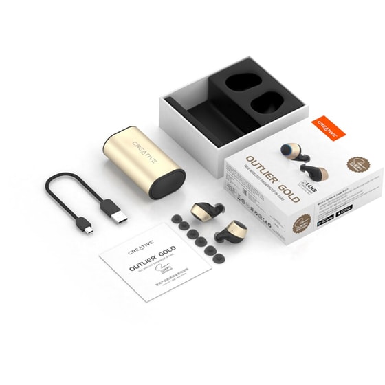 Bluetooth Handsfree Creative Outlier SXFI με Ασύρματη Θήκη - Χρυσό image 4