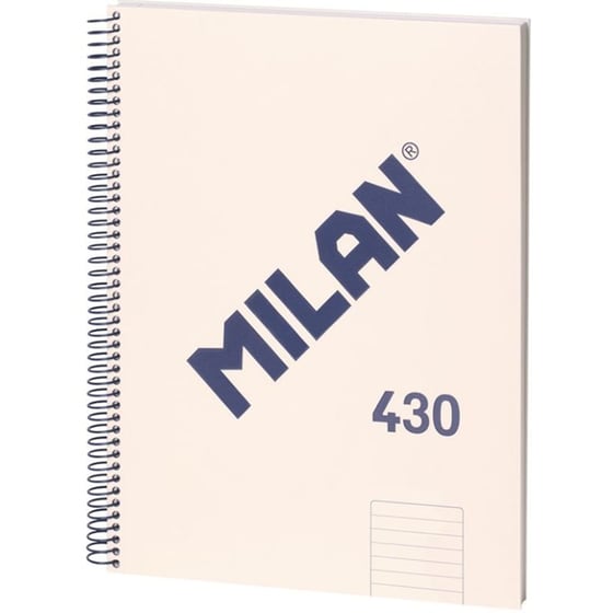 Τετράδιο Σπιράλ MILAN Α4 Μπεζ image 0