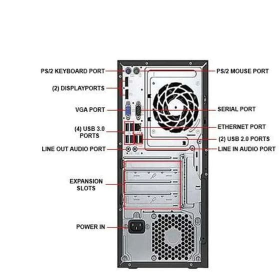 Refurbished Desktop HP 600 G2 MT (Core i5-6500/8GB/256GB SSD/HD Graphics/Win10Home) | Grade A image 1