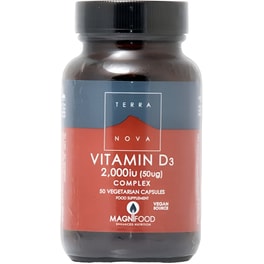 Ειδικό Συμπλήρωμα Διατροφής Terranova Vitamin D3 Complex 2000IU (50mg) - 50 κάψουλες