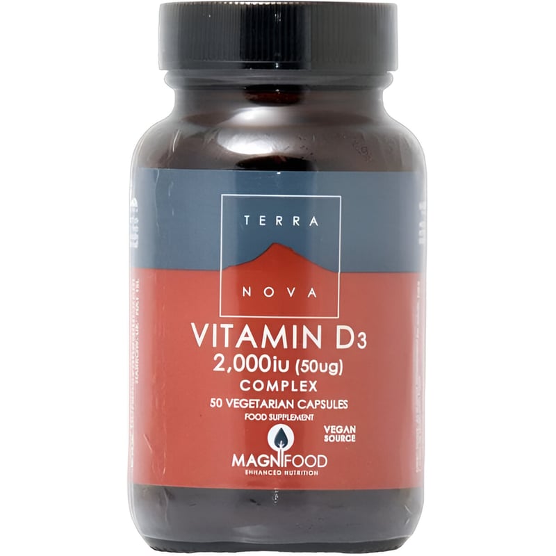 Ειδικό Συμπλήρωμα Διατροφής Terranova Vitamin D3 Complex 2000IU (50mg) - 50 κάψουλες