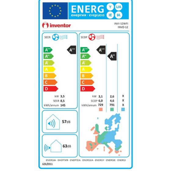 INVENTOR Intellia INVI-12WFI Κλιματιστικό Inverter 12.000 BTU A+++/A+++ με Ιονιστή & WiFi image 11