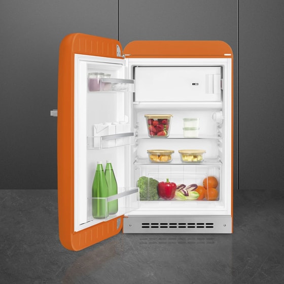 SMEG FAB10LOR6 με Αριστερό Άνοιγα Πόρτας 122 Lt Πορτοκαλί Ψυγείο Μονόπορτο image 4