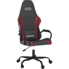 Καρέκλα Gaming VIDAXL 345540 από Τεχνητό Δέρμα - Μαύρη