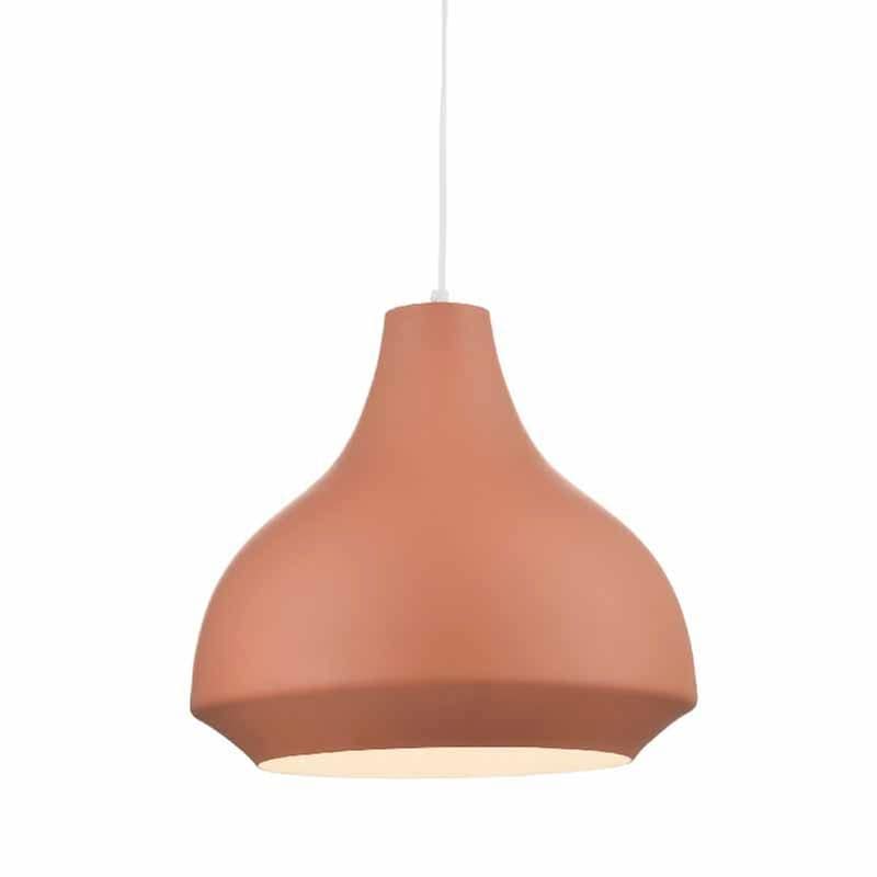 ACA DECOR Φωτιστικό Οροφής Μονόφωτο Aca Decor Havana Ks080335kh Μεταλλικό - Τερακότα