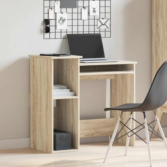 Γραφείο VidaXL με Ράφια από Μοριοσανίδα 110x45x157 cm - Sonoma Δρυς image 1