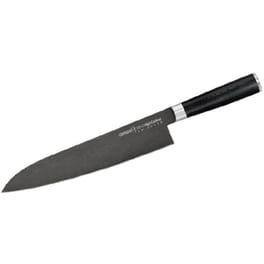 Μαχαίρι Chef Samura Mo-v Stonewash από Ανοξείδωτο Ατσάλι 24 cm - Μαύρο