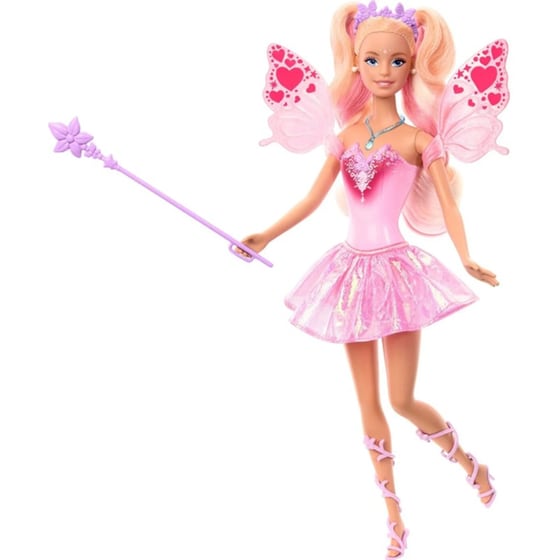Συλλεκτική Κούκλα Mattel Barbie Fantasy Fairy 11" Doll With Color Change Wings And Outfit image 1