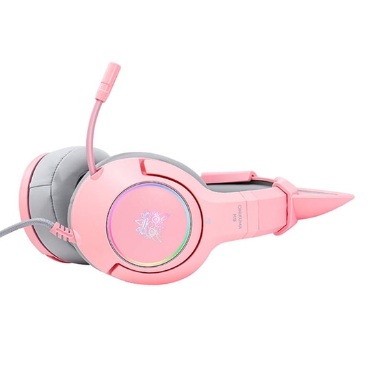 Onikuma K9 Gaming Ενσύρματα Ακουστικά 3.5mm/USB με RGB Φωτισμό - Ροζ image 5
