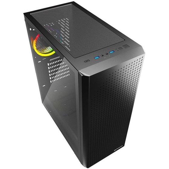 Sharkoon Vs9 Rgb Gaming Midi Tower Κουτί Υπολογιστή Με Πλαϊνό Παράθυρο Μαύρο (vs9rgbbk) (shrvs9rgbbk) image 3