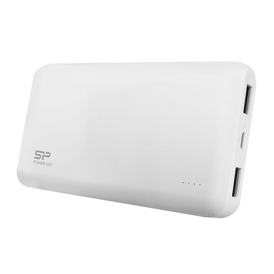 Silicon Power Power Bank S50 5000mah, 2x Usb Output, White image 0
