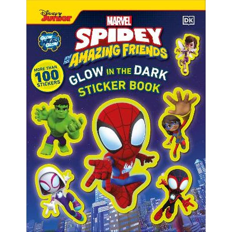 Marvel Spidey and His Amazing Friends Glow in the Dark Sticker Book