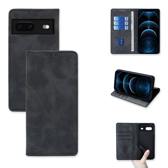 Θήκη Google Pixel 7 - Sonique Vintage Magnet Book - Μαύρο image 0