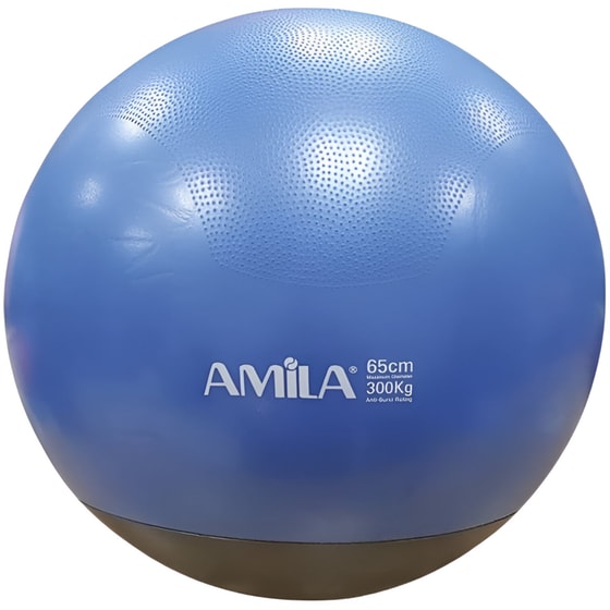 Μπάλα Γυμναστικής Amila Κατάλληλη για Pilates 1.10 kg 65 cm από PVC - Μπλε image 0