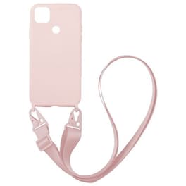 Θήκη Xiaomi Redmi 9C - Sonique Carryhang Liquid Silicone Strap - Ροζ